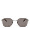Pr C50S 1Bc80Q 53 Unisex Geometric Silver Metal Sunglasses - 2