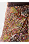 Esvab • Modern & Distinctive Ethnic Embroidered Linen Blend Short Skirt - 3