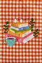 Fabric Book Cover with Hand Strap Book Bag Gingham Book Lover Gift - 7