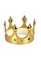 Plastic King's Crown, Gold, Adult Size, 55 cm, BX - 5