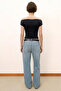 Women's Madonna Collar Off Shoulder Short Sleeve Stylish Casual Crop Blouse - 3
