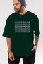 Eat Your Protein Oversize Front Printed Green T-Shirt 100% Cotton Streetwear Premium Comfortable Fit - 6