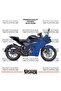 ملصق تزييني لـ Bajaj RS200، طقم جاهز لتزيين المحرك بلونين، جودة عالية