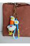 Duck Figured Silicone Keychain Bag Charm with Extended Neck