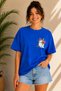 Cat with Flower Bouquet Printed Unisex Oversize T-Shirt – Cotton Crew Neck Casual T-Shirt