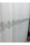 Eli̇n 2573 V-105 Silver Detail 1/2,5 Pleated Tulle Curtain Apm - 2