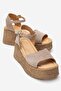 Liam Women's Genuine Leather Sandals Mink Suede