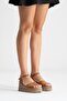 Liam Women's Genuine Leather Sandals Tan Suede - 6