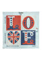 40X40Cm Printed Tapestry Cushion Fabric Love Uk Themed - 2