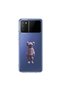 Poco M3 Compatible No Face 4 Design Transparent Case