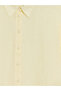 Lcw Everyday Yellow Women's 100% Linen Shirt - 7