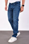 Men's Regular Fit Straight Leg Stretchy Lycra Denim Jeans Trousers - 5