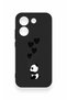 Poco X8 Pro Compatible Heart Panda Patterned Silicone Case - 2