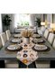 American Service Set, 6 Brown Soup Plates, 6 Stone Color Napkins, 6 Napkin Rings and Runner Cover, Coffee Break Tk