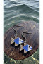 Miyuki Bead Handmade Blue Fish Earrings - 3