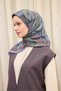 Lorena - Velora Ethnic Series Scarf - Dark Mink, Lilac, Purple, Baby Blue, Black - 161027-09 - 3