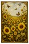 Sdt Mixed Patterned Modern Woven Base Decorative Carpet Sdtamor1044