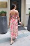 Women's Floral Patterned Lined Woven Dress - 7