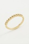 Drnds Bean Shape Stone Metal Ring - (110058) Silver Color