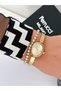 Steel Strap Minimal Case 2 Year Warranty 3 Atm Waterproof Women's Wristwatch + Bracelet Gift - 5