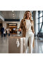 Universal Chain Scarf with Adhesive and Clip Phone Bag Suitcase Accessory White - 6