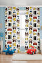 Cute Racing Adventure Patterned Children's Baby Room Background Curtain (Single Wing Pricing) - 2
