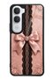 Vivo Y31 Glossy Phone Case with Pink Lace Bow Design