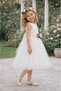 Girl's Dress with Dry Flower Brooch and Crown Detail, 2-16 Years Old, Special Occasion, Event Dress - 6