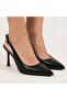 Runandchic Kentay Women's Thin Heeled Pointed Toe Black High Heels - Stylish and Elegant - 4