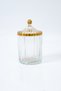3-Piece Defne Glass Spice Jar Set with Wooden Lid, Spice Jar, Salt and Pepper Shakers, Kitchen Organizer - 5