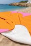 Abstract Color Block Beach Towel-Minimalist Pink Orange Pool Sea Bath Quick Drying Seaside Cover-Up - 3