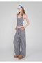 Striped Low Waist Trousers