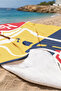 Lighthouse Harbor Marine Beach Towel - Nautical Red Navy Blue Pool Bath Beach Coverlet - 5
