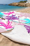 Palm Tropical Beach Towel - Marine Modern Colorful Pool Sea Quick Drying Microfiber Towel - 5