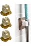 3 Pieces Adhesive Wall Mounted Mop and Broom Holder, Wall Mount Kitchen and Bathroom Organizer Self Adhes - 4