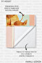 Boy's Beach Towel with Lion Figure - Cute Quick-Dry Microfiber Towel Cover with Pastel Stripes - 8