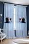 Frozen Patterned Children's Baby Room Background Curtain (Single Wing Pricing) - 3