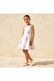 Round Neck Sleeveless Dress with Floral Print