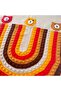 Knitted Baby Blanket with Teddy Bear Figure, Stroller and Baby Carriage Size 60X70 cm - 6