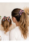 Colorful Floral Pattern Alligator Clip Hairpin Set with Hair Hoop and Ribbon for Kids and Adults - 2