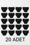 20 Pieces 100% Cotton Black Men's Briefs – Breathable, Comfortable Fit