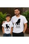 Father Child Oversize T-Shirt with Lions Print (Sold Individually)