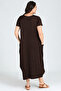 Plus Size Bohemian Butterfly Print Baseni Wide Short Sleeve Dress - 2
