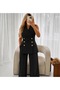 Double-Breasted Collar Gold Buttoned Vest Trousers Blazer Suit - 4