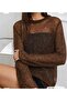 Trend Soft Textured Transparent Blouse