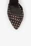Women's Valeria Brown Satin Polka Dot Heeled Shoes - 4
