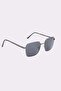 Unisex Square Black Framed Uv 400 Protection Sunglasses - 3