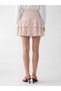 Patterned Ruffled Mini Skort - 4