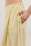 Yellow Double-Breasted Pareo Women's Trousers - 5