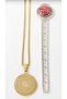 Gold Color Ayetel Kürsi & Nazar Verse 60 cm Stainless Steel Necklace with Doc Chain - 4